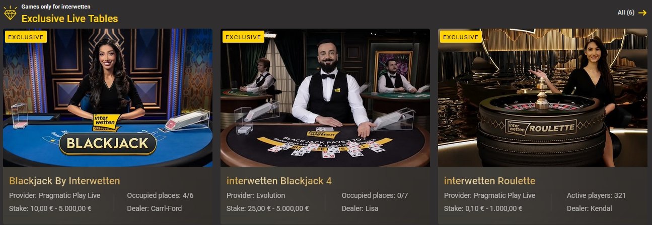 interwetten live exclusive